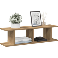 vidaXL Wall Shelves 2 pcs Artisan Oak 75x18x20 cm Engineered Wood