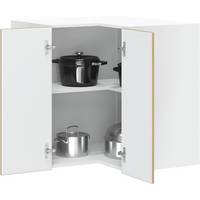 vidaXL Kitchen Wall Corner Cabinet Lucca Artisan Oak Engineered Wood