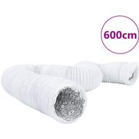 vidaXL Ventilation Duct Aluminium and PVC 6 m Ø20 cm
