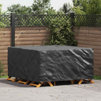 vidaXL Outdoor Furniture Cover Black 180 x 190 x 85 cm 210D