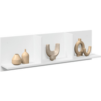 vidaXL Wall Cabinet 100x16.5x30 cm White Engineered Wood