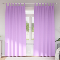vidaXL Blackout Curtains with Rings 2 pcs Purple 225 x 140 cm