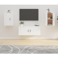 vidaXL Wall Mounted TV Cabinets 2 pcs White 40x34.5x60 cm