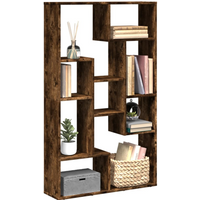 vidaXL Bookcase Smoked Oak 72x20x120 cm Engineered Wood