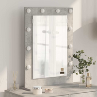 vidaXL Vanity Mirror with Mirror Concrete Grey 70 x 50 x 18 cm