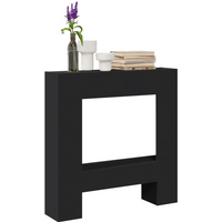 vidaXL Fireplace Surround Black 81x18x82 cm Engineered Wood