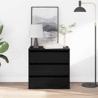 vidaXL Chest of Drawers Other Black 60 x 41 x 58 cm Engineered Wood