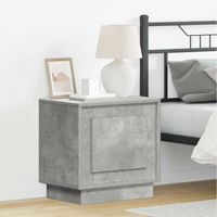 vidaXL Bedside Cabinet Concrete grey 44 x 34.5 x 45 cm Engineered wood
