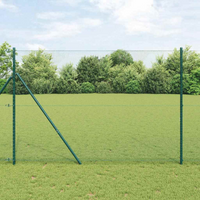 vidaXL Hexagon Fence Green 1.6 x 25 m Steel