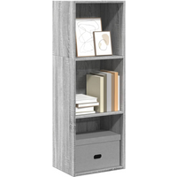 vidaXL Bookcase Grey Sonoma 40x30x114 cm Engineered Wood