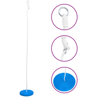 vidaXL Plate Swing 200 cm Blue