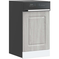vidaXL Dishwasher Panel Kalmar Grey Sonoma 45x1.5x67 cm Engineered Wood