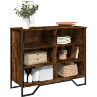 vidaXL Sideboard Smoked Oak 91x35.5x74.5 cm Engineered Wood
