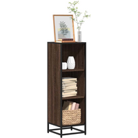 vidaXL Book Cabinet Brown Oak 33.5x33x107.5 cm Engineered Wood