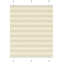 vidaXL Pleated Blind Cream 105x100 cm Fabric Width 104.4 cm Polyester