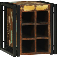 vidaXL Wine Rack Multicolour 34.5 x 35 x 39 cm Solid Reclaim wood