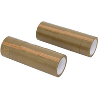 vidaXL Packaging Tape 12 pcs Brown 48 mm x 66 m