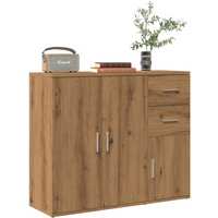 vidaXL Sideboard Artisan Oak 91x29.5x75 cm Engineered Wood