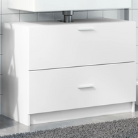 vidaXL Sink Cabinet White 78x37x59 cm Engineered Wood