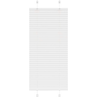 vidaXL Pleated Blind White 65x150 cm Fabric Width 64.4 cm Polyester