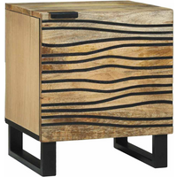 vidaXL Bedside Tables Brown and Black 40 x 33 x 46 cm