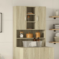 vidaXL Washing Machine Cabinet Sonoma Oak 70.5x24x90 cm