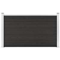 vidaXL Garden Fence WPC 180x105 cm Grey