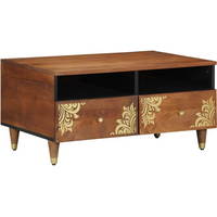 vidaXL Coffee Table Honey brown 80 x 54 x 40 cm Solid Mango Wood