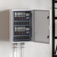 vidaXL Control Cabinet Grey 50 x 24.5 x 70 cm ABS Plastic