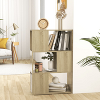 vidaXL Book Cabinet Room Divider Sonoma Oak 60x24x94 cm Engineered Wood
