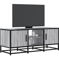 vidaXL TV Cabinet Grey Sonoma 100x35x41 cm Engineered Wood and Metal
