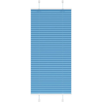 vidaXL Pleated Blind Blue 55x150 cm Fabric Width 54.4 cm Polyester