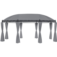 vidaXL Gazebo with Curtains 520x349x255 cm Anthracite
