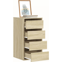 vidaXL Corner Chest of Drawers Sonoma Oak 40x41x76 cm Engineered Wood