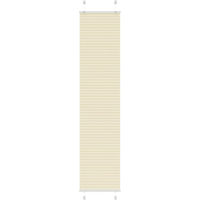 vidaXL Pleated Blind Cream 40x200 cm Fabric Width 39.4 cm Polyester
