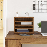 vidaXL Desk Organiser Old wood 36 x 26 x 29.5 cm Engineered wood
