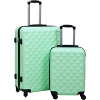 vidaXL Hardcase Trolley Set 2 pcs Mint ABS