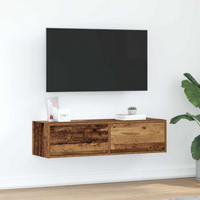 vidaXL TV Cabinet Old wood 100 x 31 x 25.5 cm Engineered wood