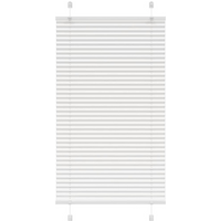 vidaXL Pleated Blind White 80x150 cm Fabric Width 79.4 cm Polyester