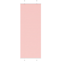 vidaXL Pleated Blind Pink 75x200 cm Fabric Width 74.4 cm Polyester