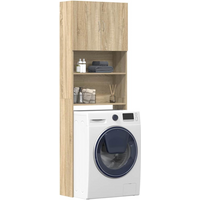 vidaXL Washing Machine Cabinet Sonoma Oak 64x24x190 cm Engineered Wood