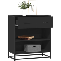 vidaXL Sideboard Black 68x35x76 cm Engineered Wood