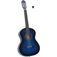 vidaXL Classical Guitar for Beginner Blue 4/4 39" Basswood