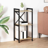 vidaXL Bookcase Sonoma oak 40 x 30 x 83 cm Engineered wood