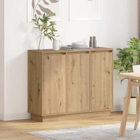 vidaXL Sideboard with Door Artisan Oak 90 x 32 x 75 cm Engineered wood