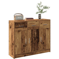vidaXL Sideboard Old Wood 91x28x75 cm Engineered Wood