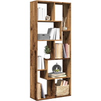 vidaXL Room Divider Bookcase Old Wood 67x25x161.5 cm Engineered Wood