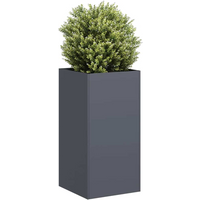 vidaXL Planter Anthracite 40x40x80 cm Cold-rolled Steel