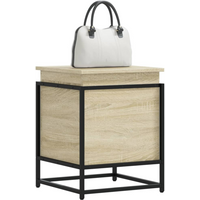 vidaXL Storage Box with Lid Sonoma Oak 40x40x51.5 cm Engineered Wood