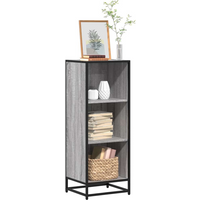 vidaXL Book Cabinet Grey Sonoma 40x35x107.5 cm Engineered Wood